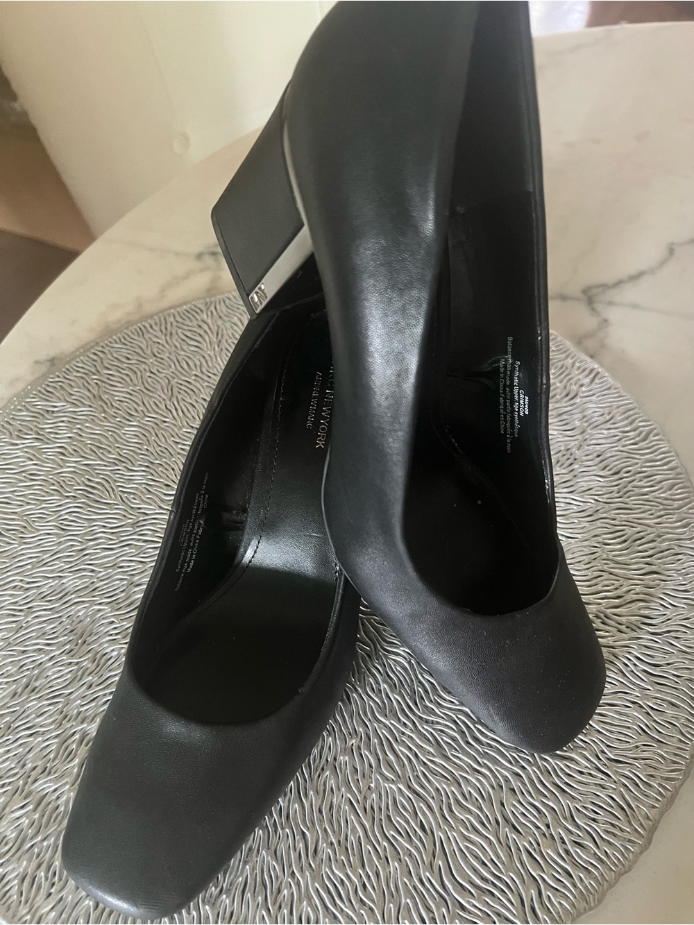 Marc New York Black Block Heel Pumps